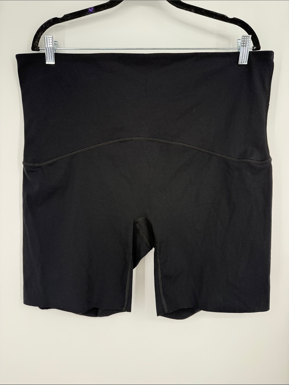 Spanx Booty Boost 8” High-Waist Black Women’s Bike Shorts 3X